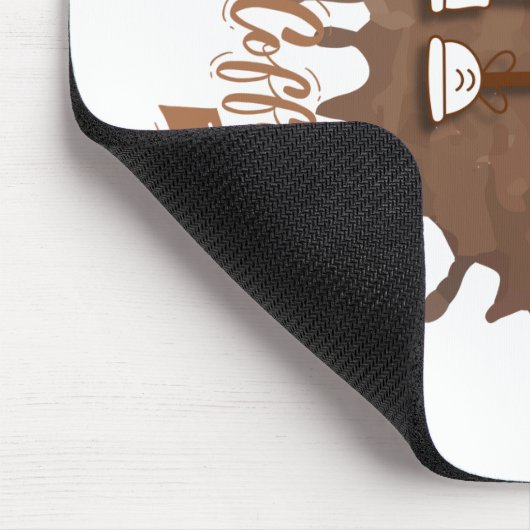 **Coffee Time – Cute Smiling Cup Steam  Muismat (Hoek)