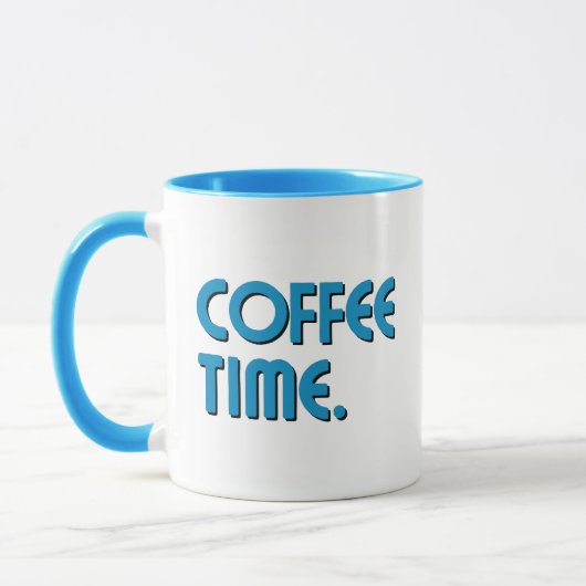 Coffee Time | Eenvoudige Minimalistische Dagelijks Mok (Links)
