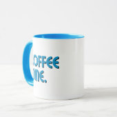 Coffee Time | Eenvoudige Minimalistische Dagelijks Mok (Voorkant links)
