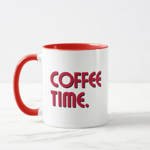 Coffee Time Eenvoudige Minimalistische Dagelijks Mok