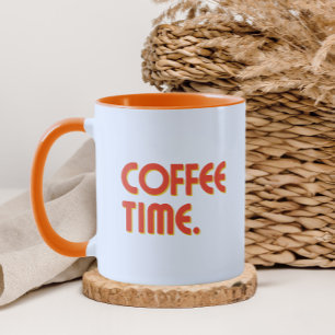 Coffee Time Eenvoudige Minimalistische Dagelijks Mok