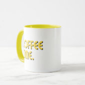 Coffee Time | Eenvoudige Minimalistische Dagelijks Mok (Voorkant links)
