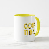 Coffee Time | Eenvoudige Minimalistische Dagelijks Mok (Voorkant rechts)