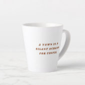 "Coffee Time" Esthetische Typografie Reisbeker Latte Mok (Rechterhoek)