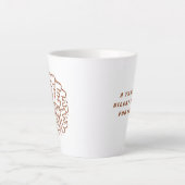 "Coffee Time" Esthetische Typografie Reisbeker Latte Mok (Voorkant)