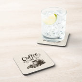 Coffee Time Kurken Rug Onderzetters Set van 6 (Rechterzijde)