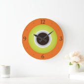 Coffee Time Orange Stylish Grote Klok (Huis)