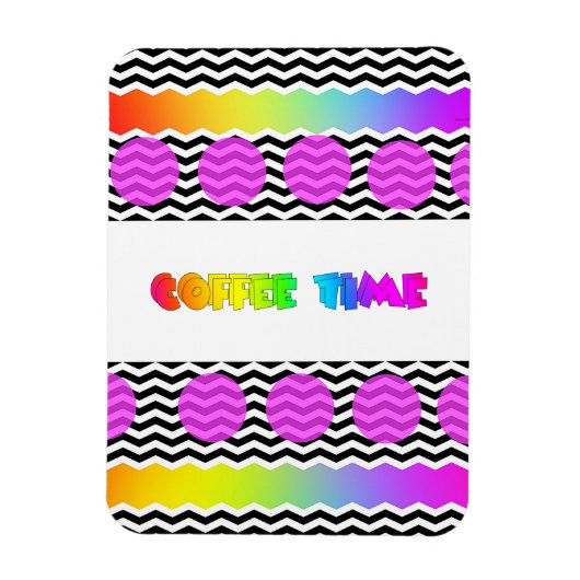 COFFEE TIME Refrigerator  Magneet (Verticaal)