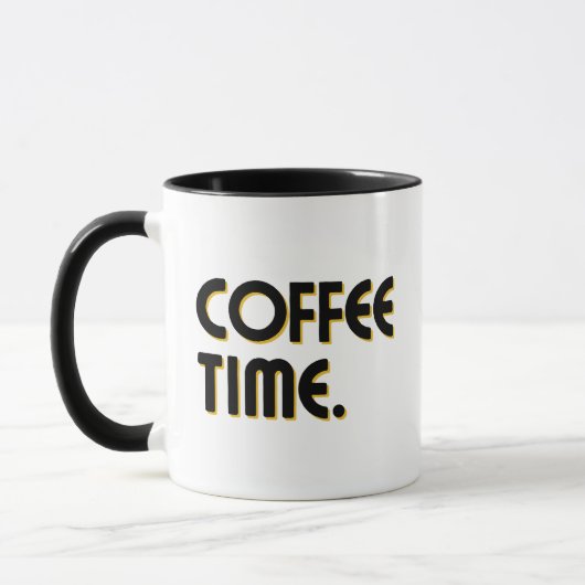 Coffee Time | Simple Minimalist Everyday Coffee Mok (Links)