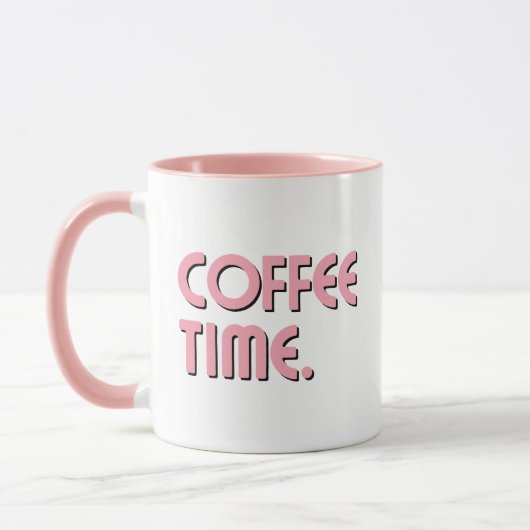 Coffee Time | Simple Minimalist Everyday Coffee Mok (Links)