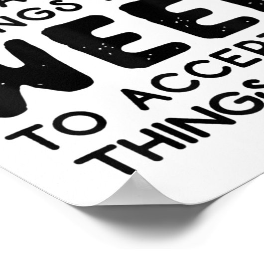 Coffee To Change The Things I Can Weed To Accept T Poster (Hoek)