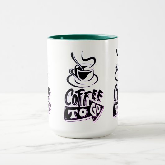 Coffee to Go Combo Mok – Aangepaste keramische bek (Midden)