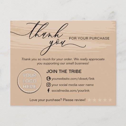 Coffee Tone Online Winkel Kleine Bedrijf Dank je Flyer (Voorkant)