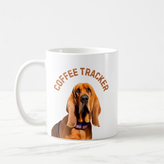 Coffee Tracker Hound Dog Koffiemok (Links)