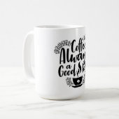 Coffee Typografie Koffiemok (Voorkant links)