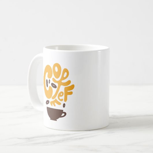 Coffee Typografie Koffiemok (Voorkant links)