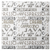 Coffee Typografie Tegeltje (Voorkant)