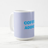 COFFEE-verslaafde Koffiemok (Voorkant links)