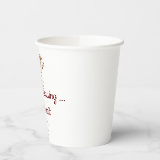 Coffee Vibes Loading – Minimal Coffee Mug Papieren Bekers (Links)