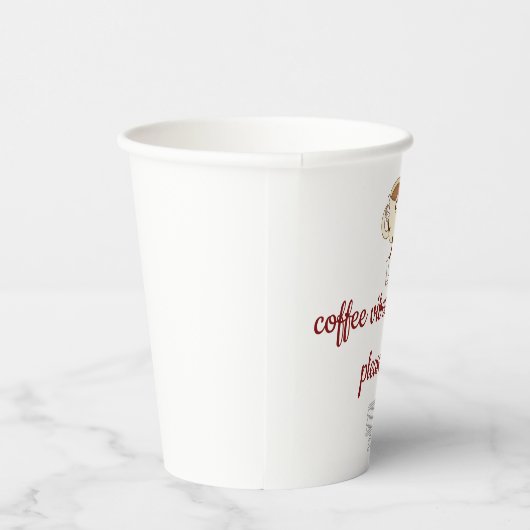Coffee Vibes Loading – Minimal Coffee Mug  Papieren Bekers (Rechts)