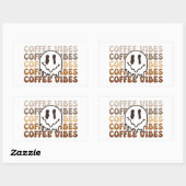 Coffee Vibes Rechthoekige Sticker (Vel)