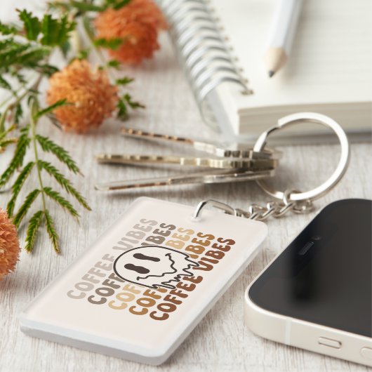 Coffee Vibes Sleutelhanger (Voorkant Rechts)