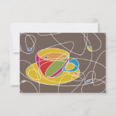 COFFEE-vormen retro Kaart (Voorkant)