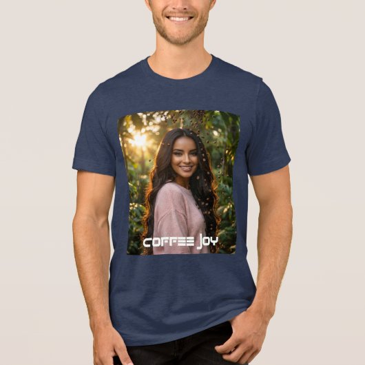 COFFEE VREUGDE Tri-Blend SHIRT (Voorkant)