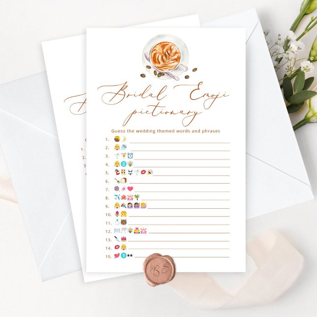 Coffee vrijgezellenfeest emoji pictionary game (Creator heeft geüpload)