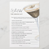 Coffee vrijgezellenfeest Wat zei de bruidegom (Voorkant)