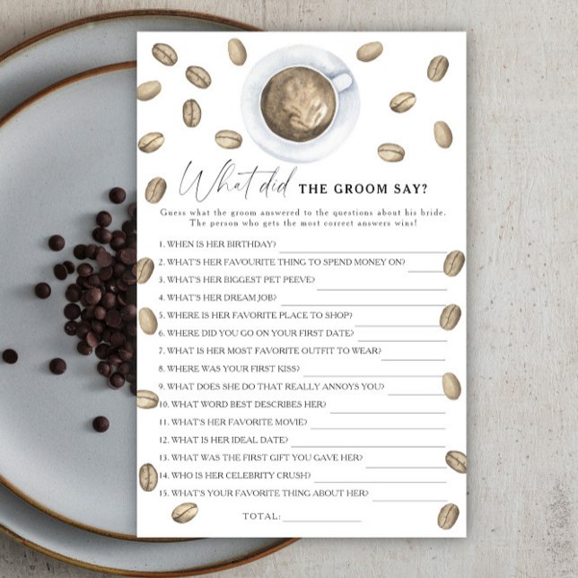 Coffee vrijgezellenfeest Wat zei de bruidegom (Creator heeft geüpload)