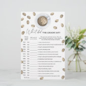 Coffee vrijgezellenfeest Wat zei de bruidegom (Staand voorkant)