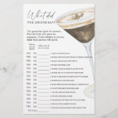 Coffee vrijgezellenfeest Wat zei de bruidegom spel (Voorkant)