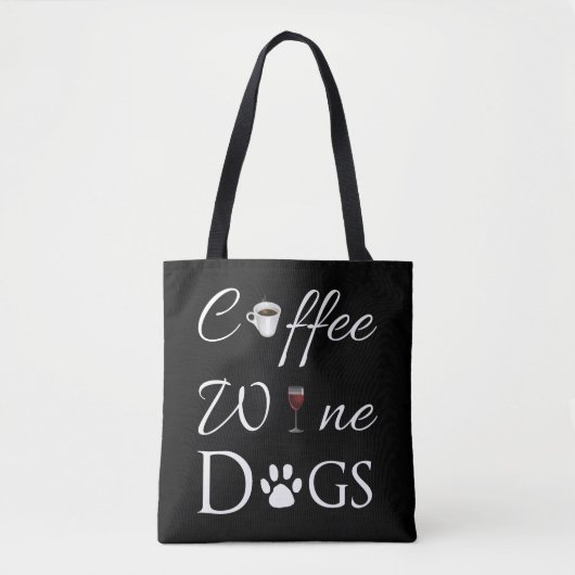 Coffee Wine-Canvas tas (Voorkant)