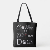 Coffee Wine-Canvas tas (Achterkant)