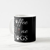 Coffee Wine Dogs Coffee Mok (Voorkant links)