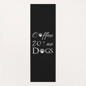 Coffee Wine Dogs Yoga Mat (Voorkant)