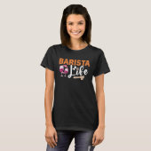 Coffee Wine quote Barista cool Coffee Wine T-shirt (Voorkant volledig)