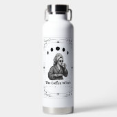 Coffee Witch Tarot Whimsy Celestial Moon Zodiac Waterfles (Voorkant)