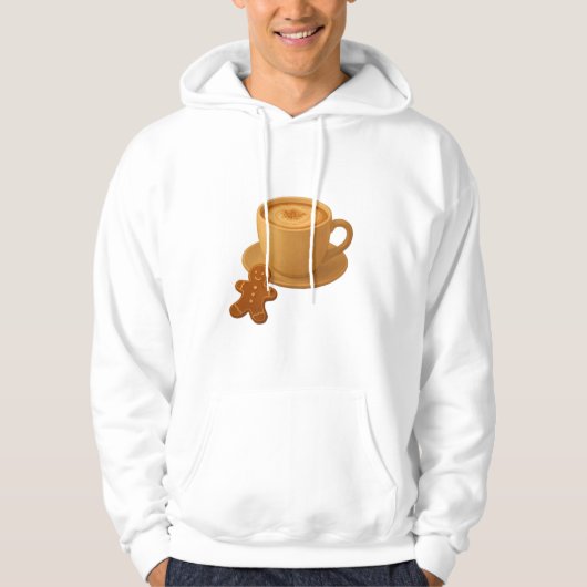 Coffee with Gingerbread Cookie  Hoodie (Voorkant)