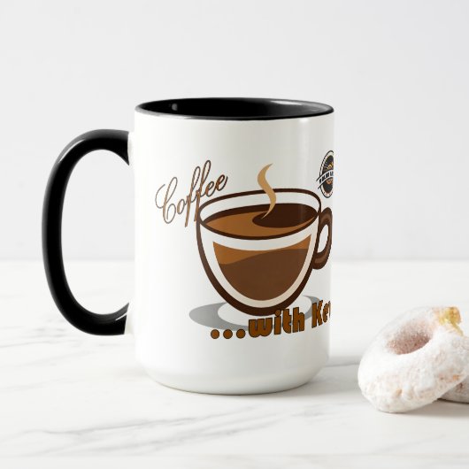 Coffee with Kevin Logo Mug Mok (Met donut)