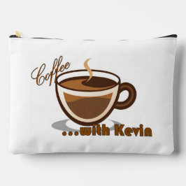 Coffee with Kevin Print Cut Sew Bag Etui