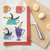 Coffee with Toucans Theedoek (Quarter Fold)