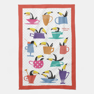 Coffee with Toucans Theedoek