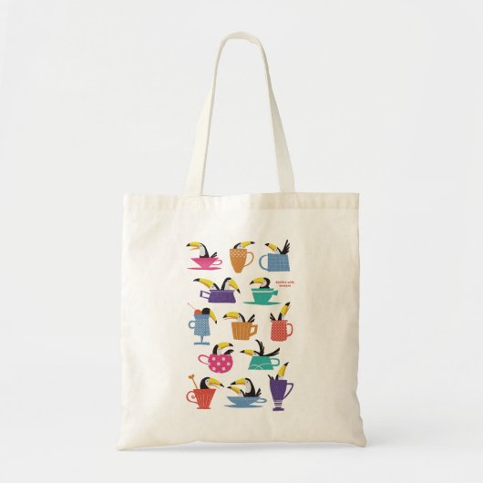 Coffee with Toucans Tote Bag (Voorkant)