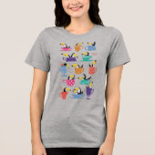 Coffee with Toucans Tri-Blend Shirt (Voorkant)