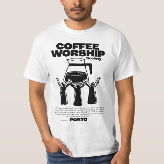 Coffee Worship T-shirt (Voorkant)