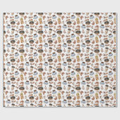 Coffee Wrapping Paper Cadeaupapier (Vlak)
