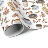 Coffee Wrapping Paper Cadeaupapier (Rol Hoek)