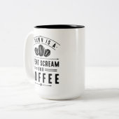 Coffee Yawn Tweekleurige Koffiemok (Voorkant links)